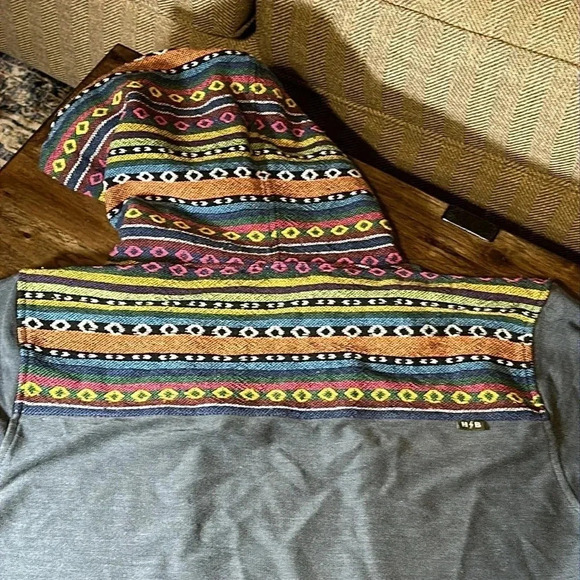 howler bros heed the call Shaman drawstring Hoodie pullover/Coat men MED - Picture 11 of 16